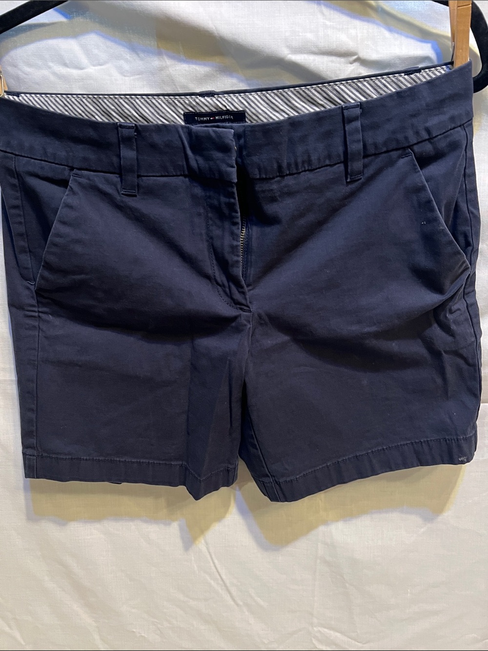 Tommy Hilfiger Navy Cotton Bermuda Shorts